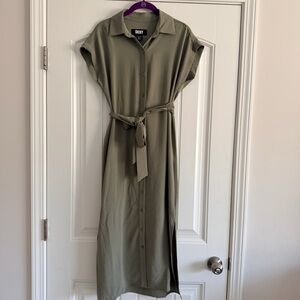 DKNY Green Midi Dress